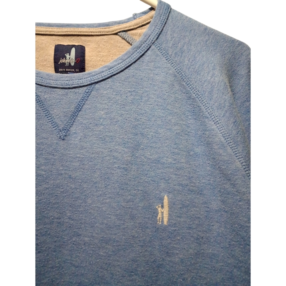 Johnnie O Blue Long Sleeved Crewneck Sweater Casual Comfy Beachy Surfing XL - Picture 2 of 12